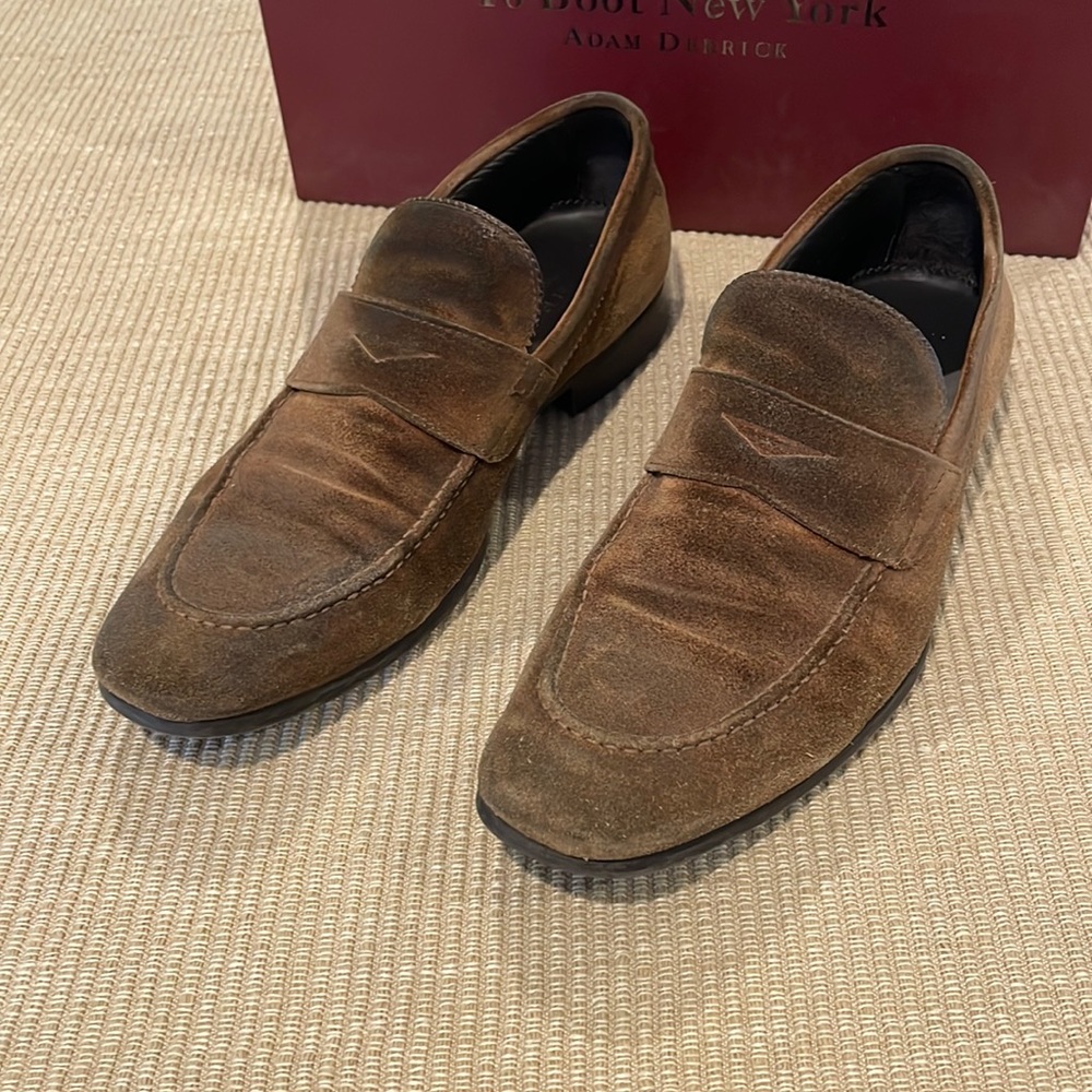 To Boot New York Brushed Leather Dark Brown Men’s Size 8.5